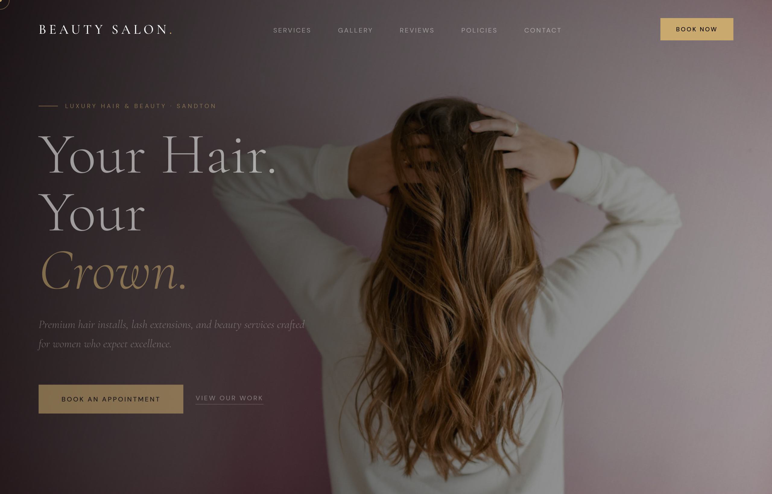 Beauty Salon — live website