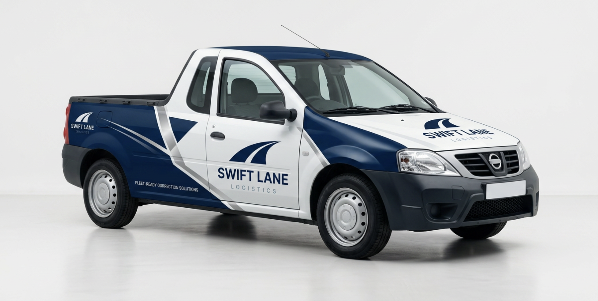 Swift Lane Nissan NP200 — branded courier bakkie